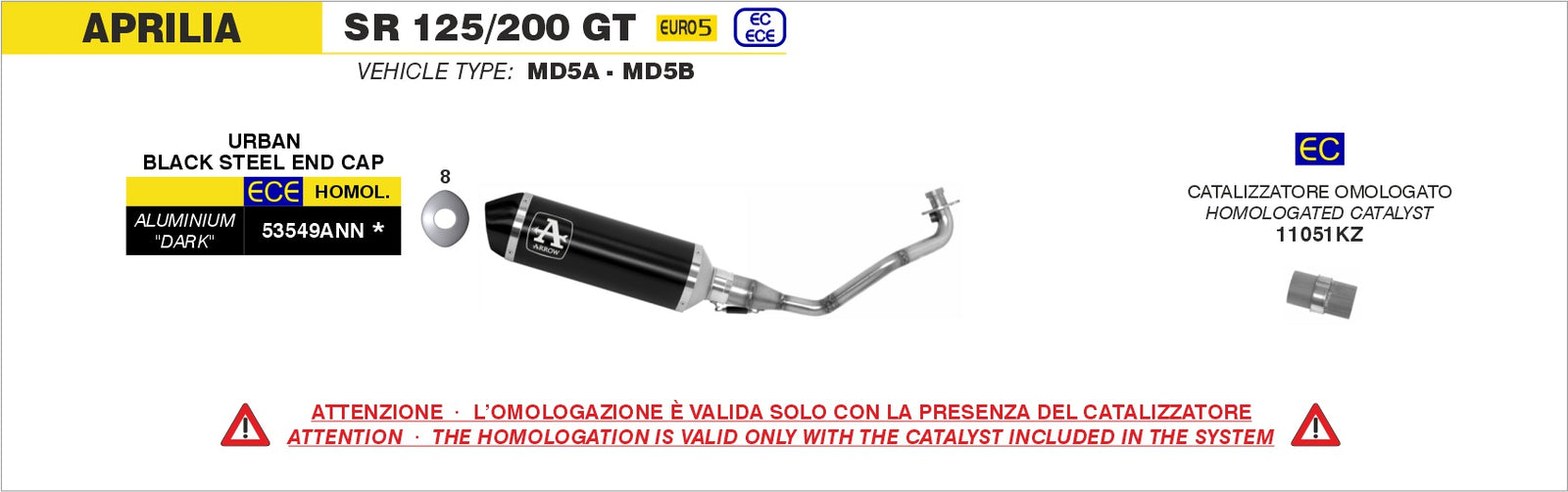 Arrow 11051KZ Catalytic Converter Kit