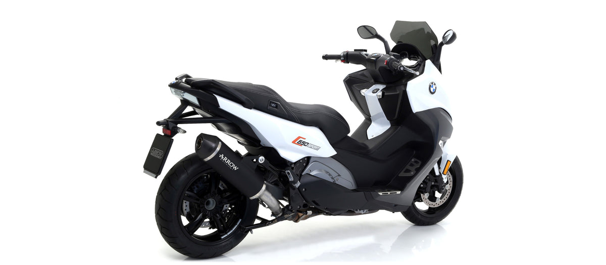 Race-Tech Aluminium Dark" Slip On With Carbon End Cap"