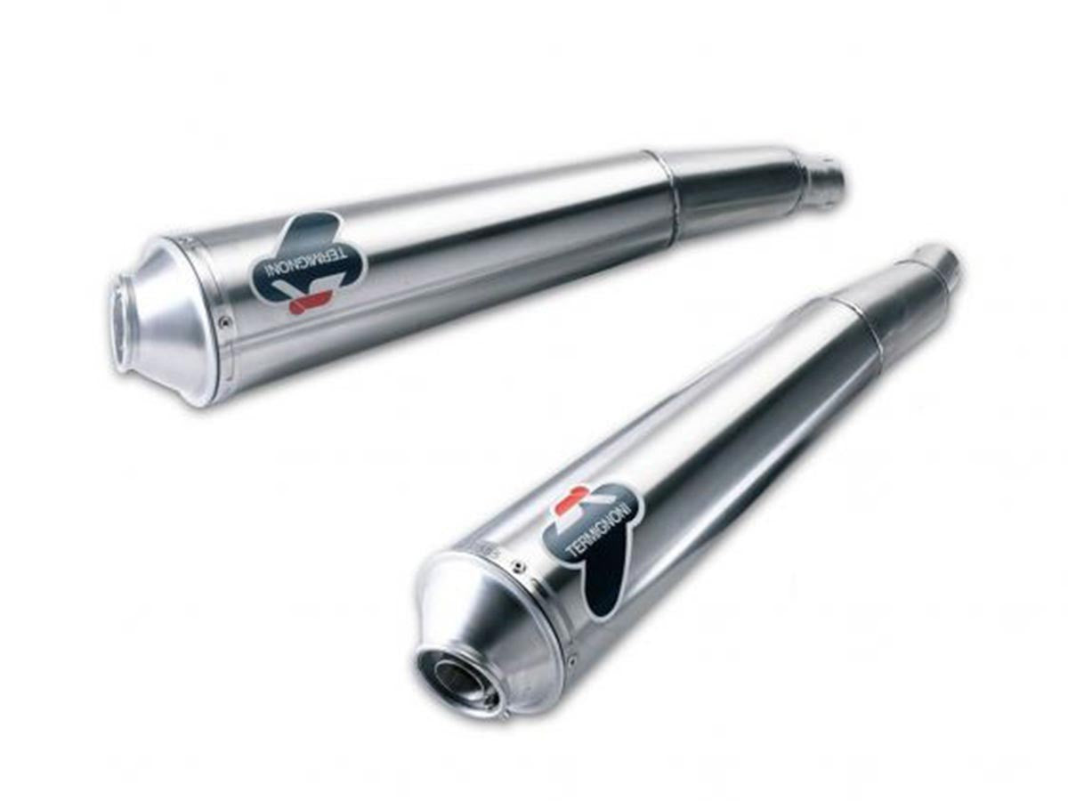 033IR Pair Of Racing Silencers Cromo Termignoni Ducati GT 1000