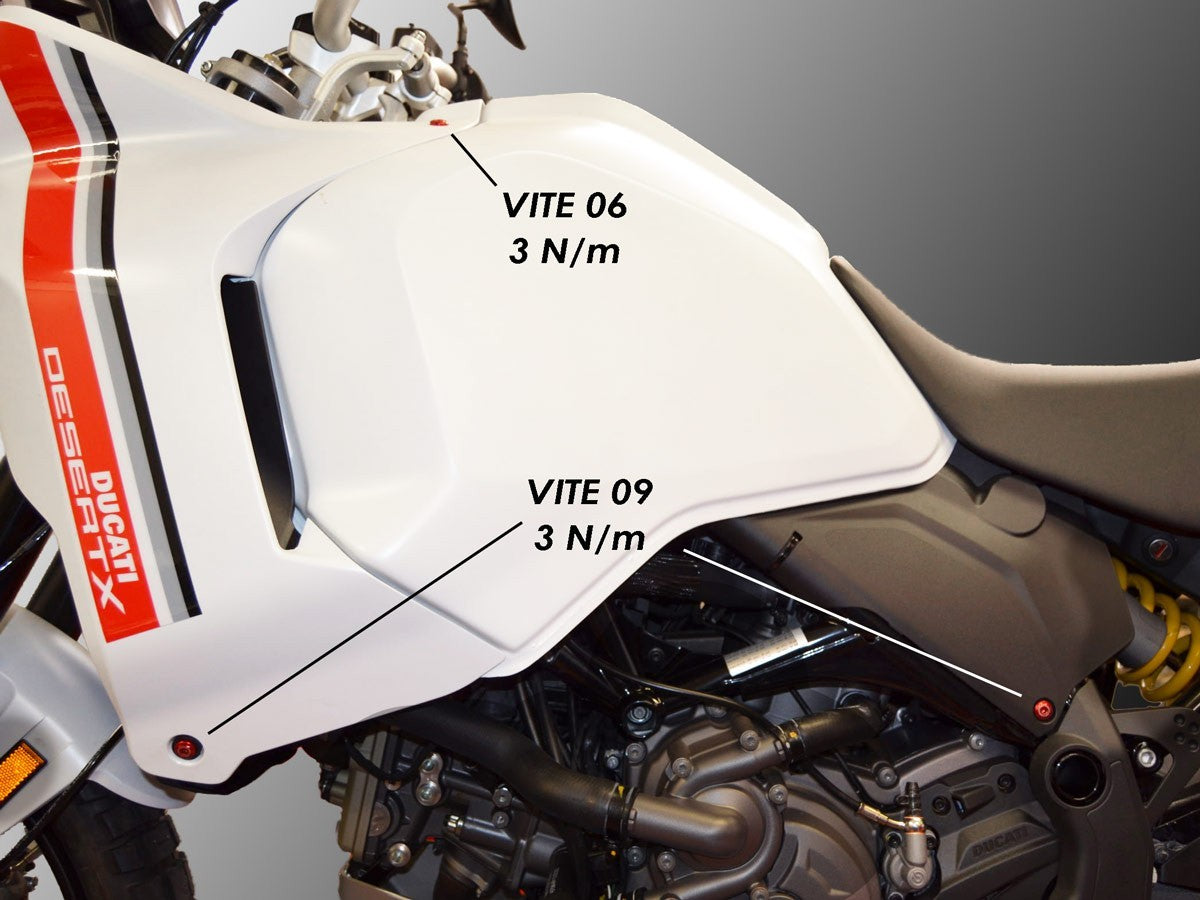 KVT31 - DESERTX KIT SCREWS FRAME FAIRING