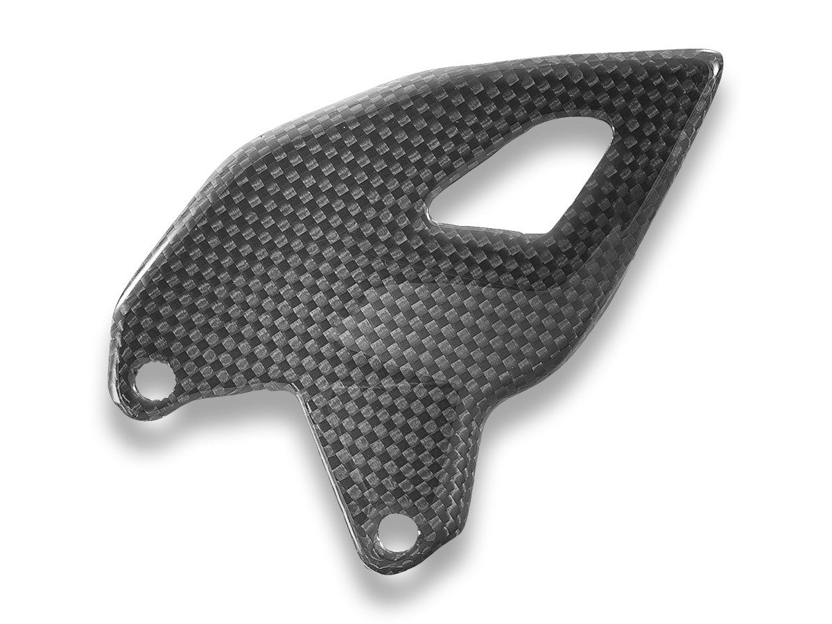 CRB216L Panigale V4 2025 Glossy Carbon Heel Guards