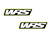 PAIR OF WRS WINDSCREEN STICKERS MOTOGP TEAM VERSION