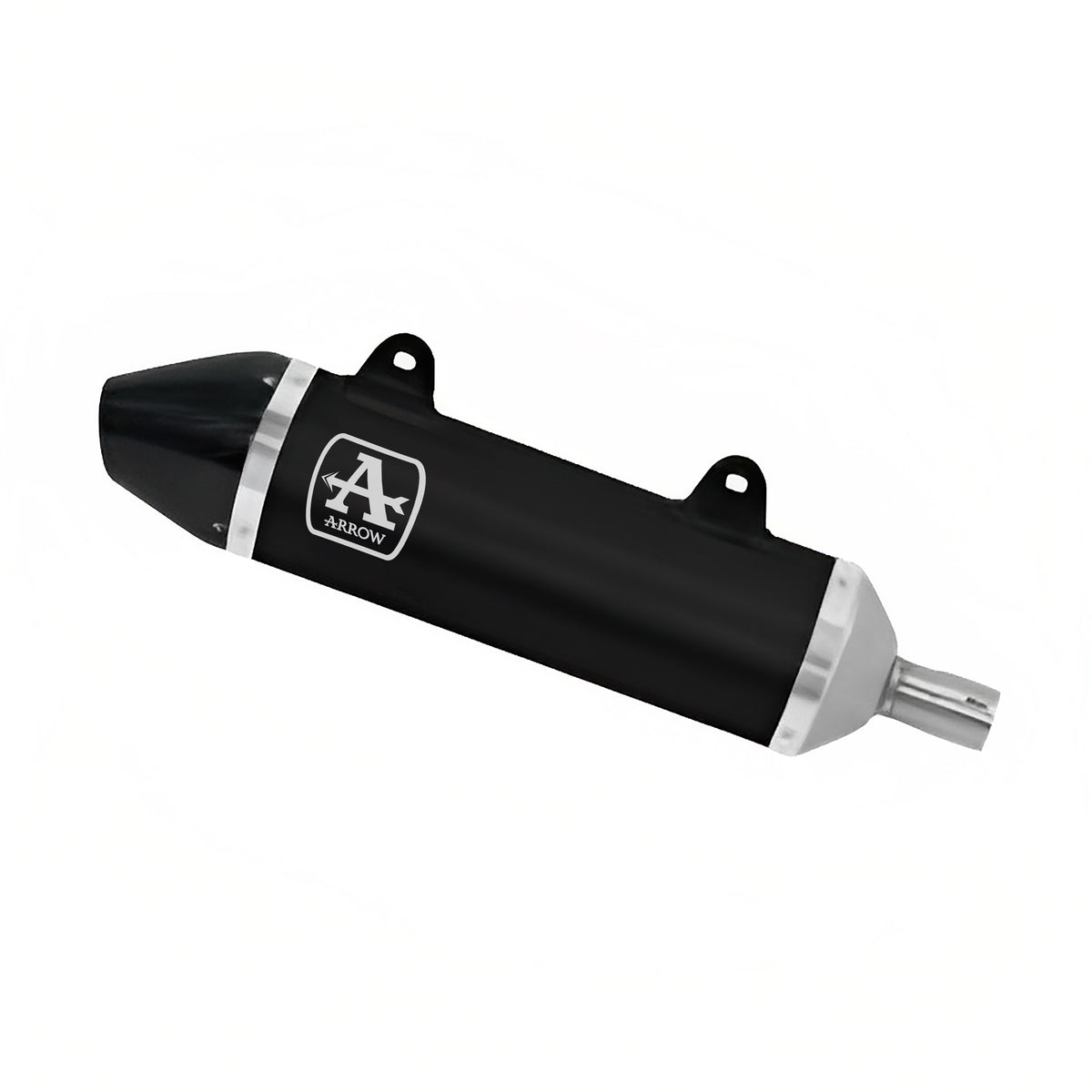 Arrow 52510AKN Thunder Aluminium "Dark" Slip On With Carbon End Cap