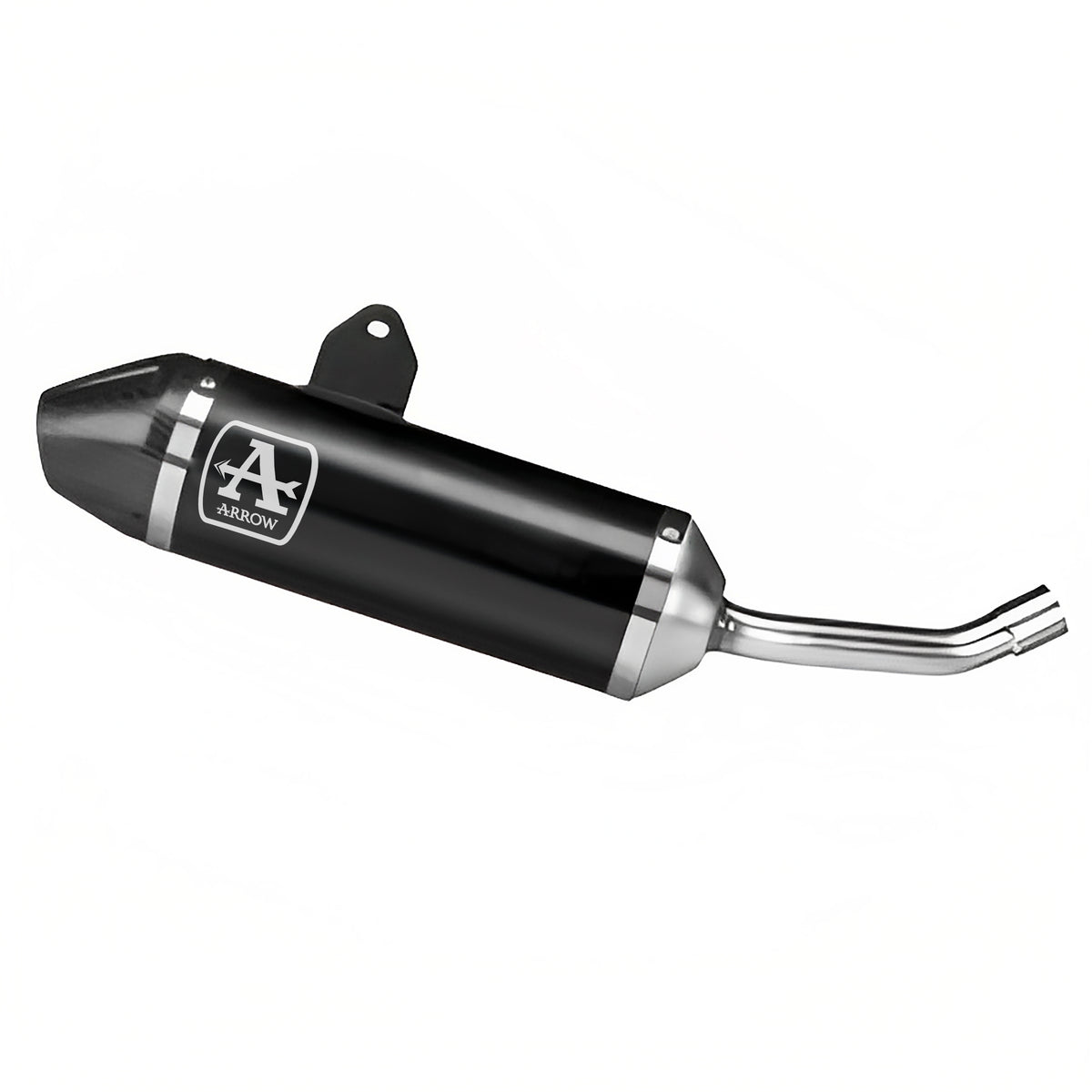 Arrow 52512AKN Thunder Aluminium "Dark" Slip On With Carbon End Cap