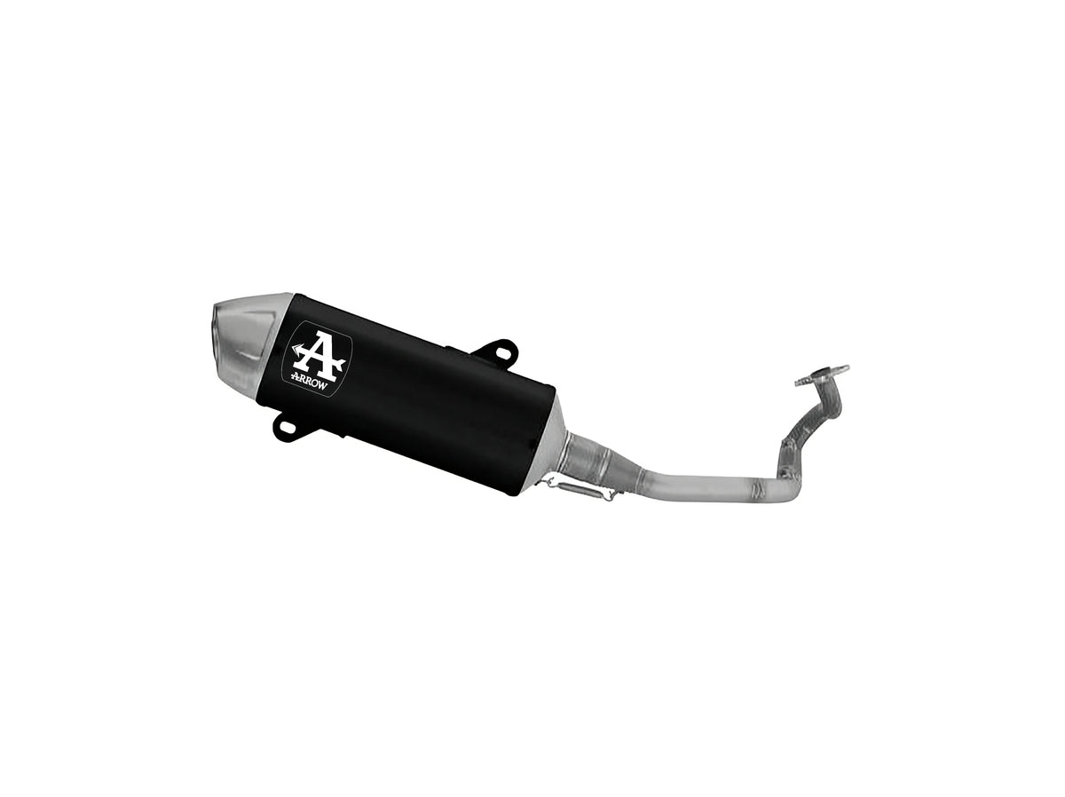 Arrow 53052AN Racing Full System With Urban Aluminium "Dark" Slip On With Steel End Cap