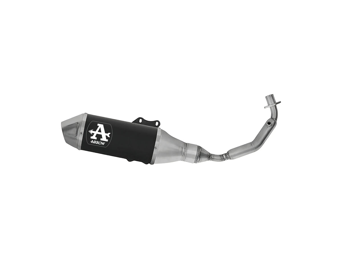 Arrow 53053AN Racing Full System With Urban Aluminium "Dark" Slip On With Steel End Cap