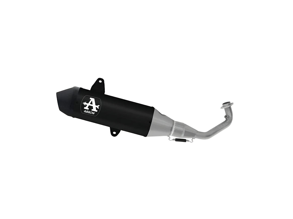 Arrow 53551AKN Homologated Full System With Urban Aluminium "Dark" Slip On With Carbon End Cap