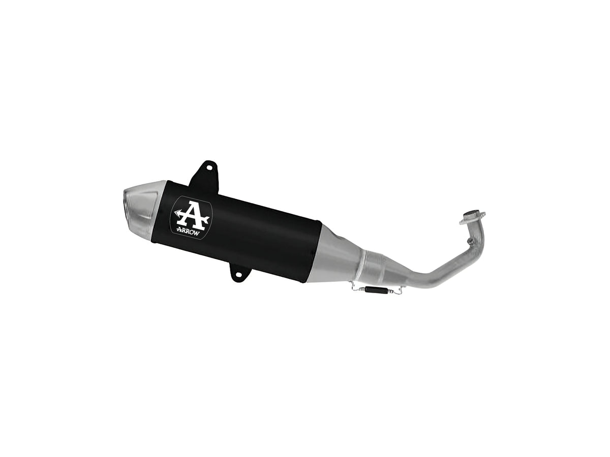 Arrow 53551AN Homologated Full System With Urban Aluminium "Dark" Slip On With Steel End Cap