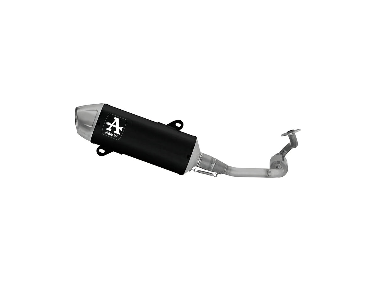Arrow 53552AN Homologated Full System With Urban Aluminium "Dark" Slip On With Steel End Cap
