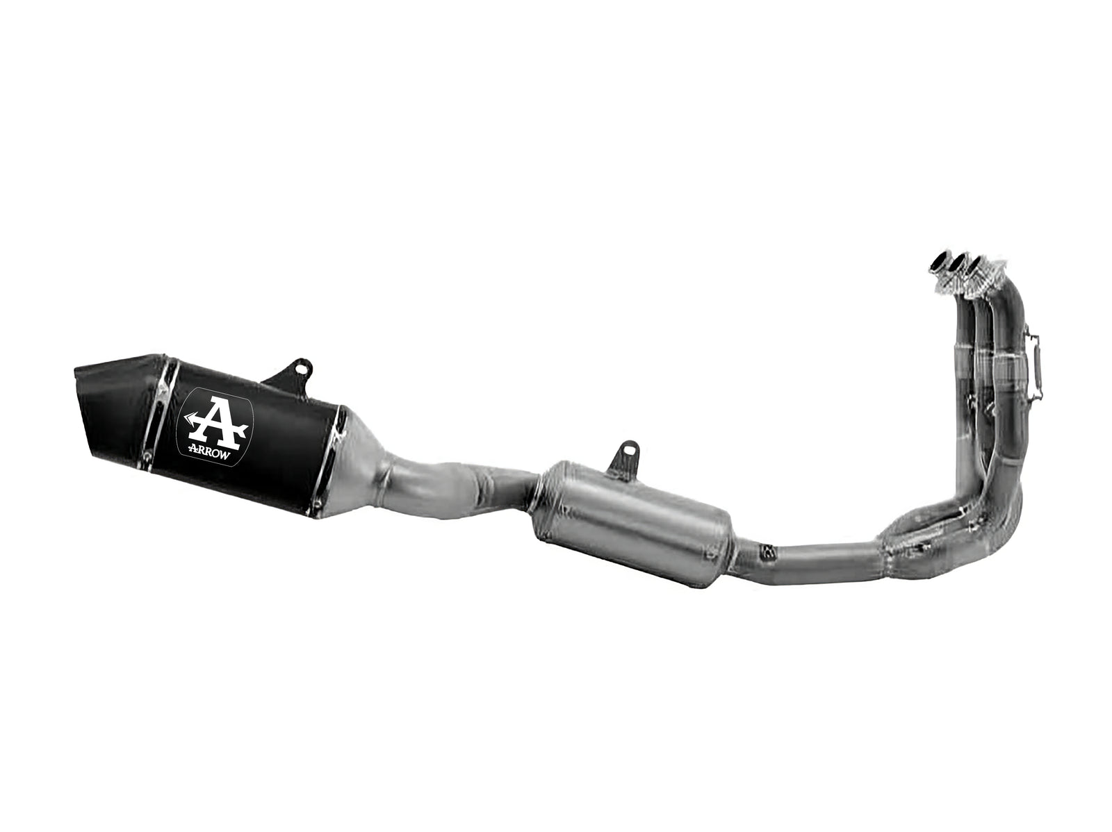 Arrow 71007VAN Full System Racing With Veloce Aluminium "Dark" Slip Ons