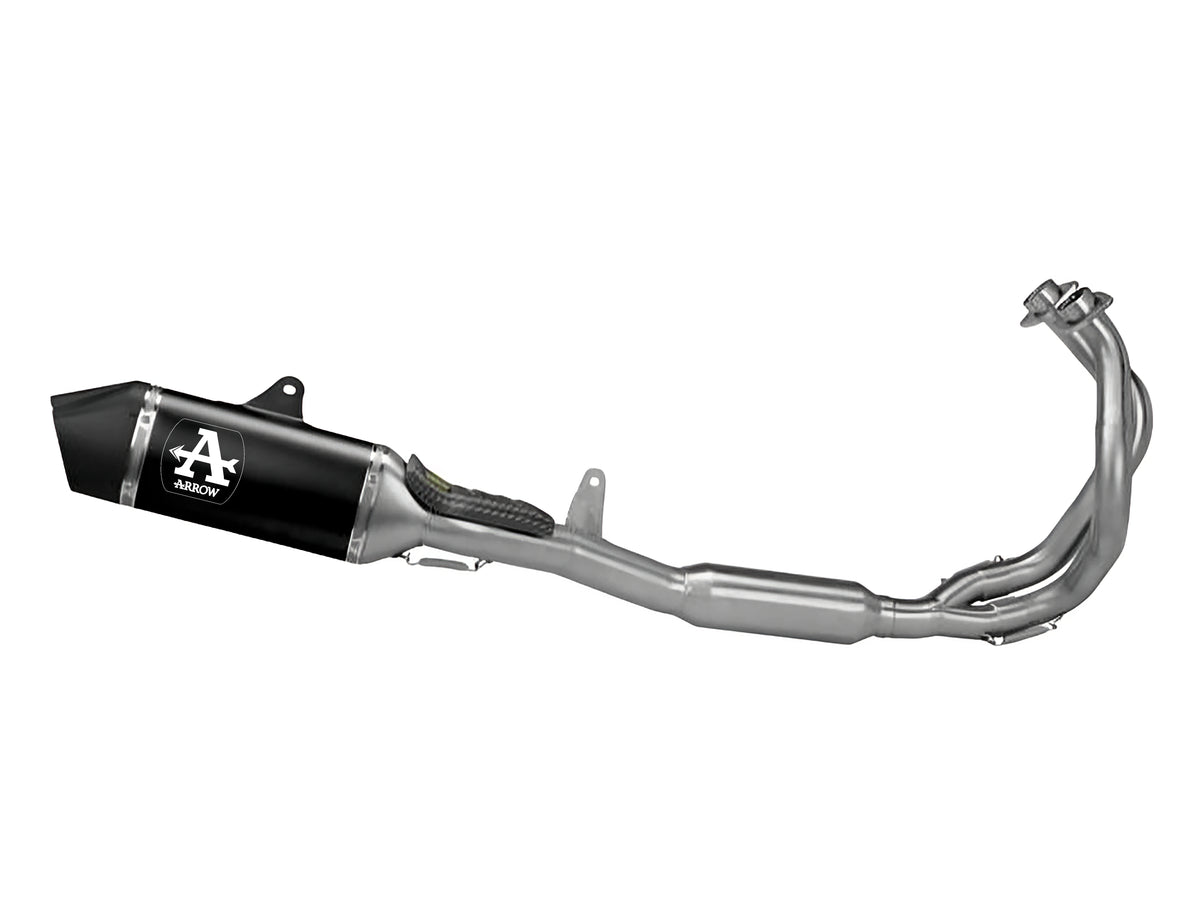 Arrow 71065AKN Full System Racing With Indy Race EVO Aluminium "Dark" Slip Ons