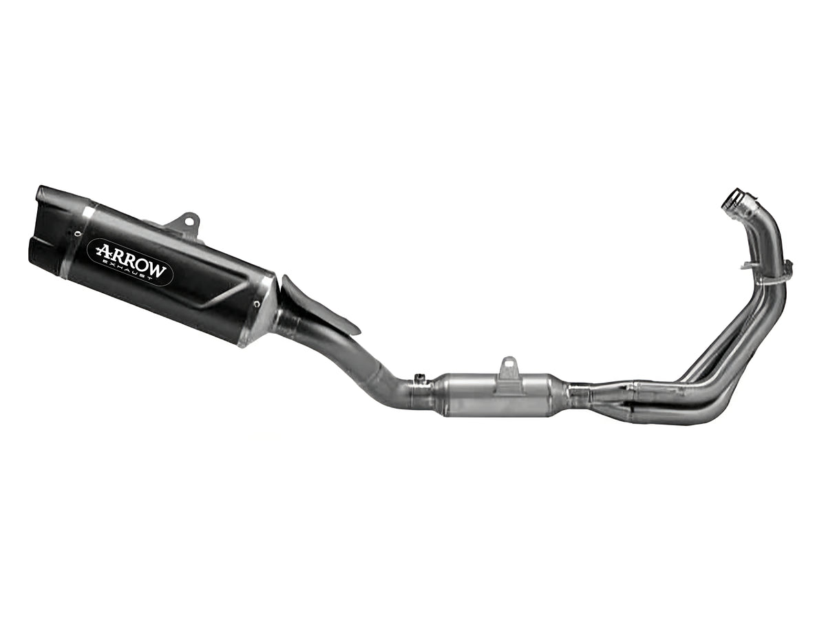 Arrow 71070AKN Full System Racing With Indy Race EVO Aluminium "Dark" Slip Ons