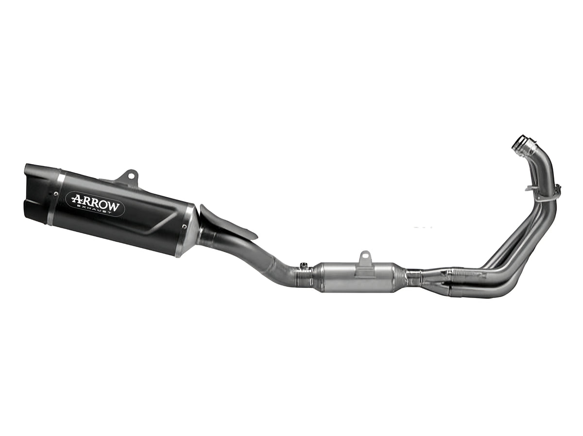 Arrow 71089AKN Full System Racing With Indy Race EVO Aluminium "Dark" Slip Ons