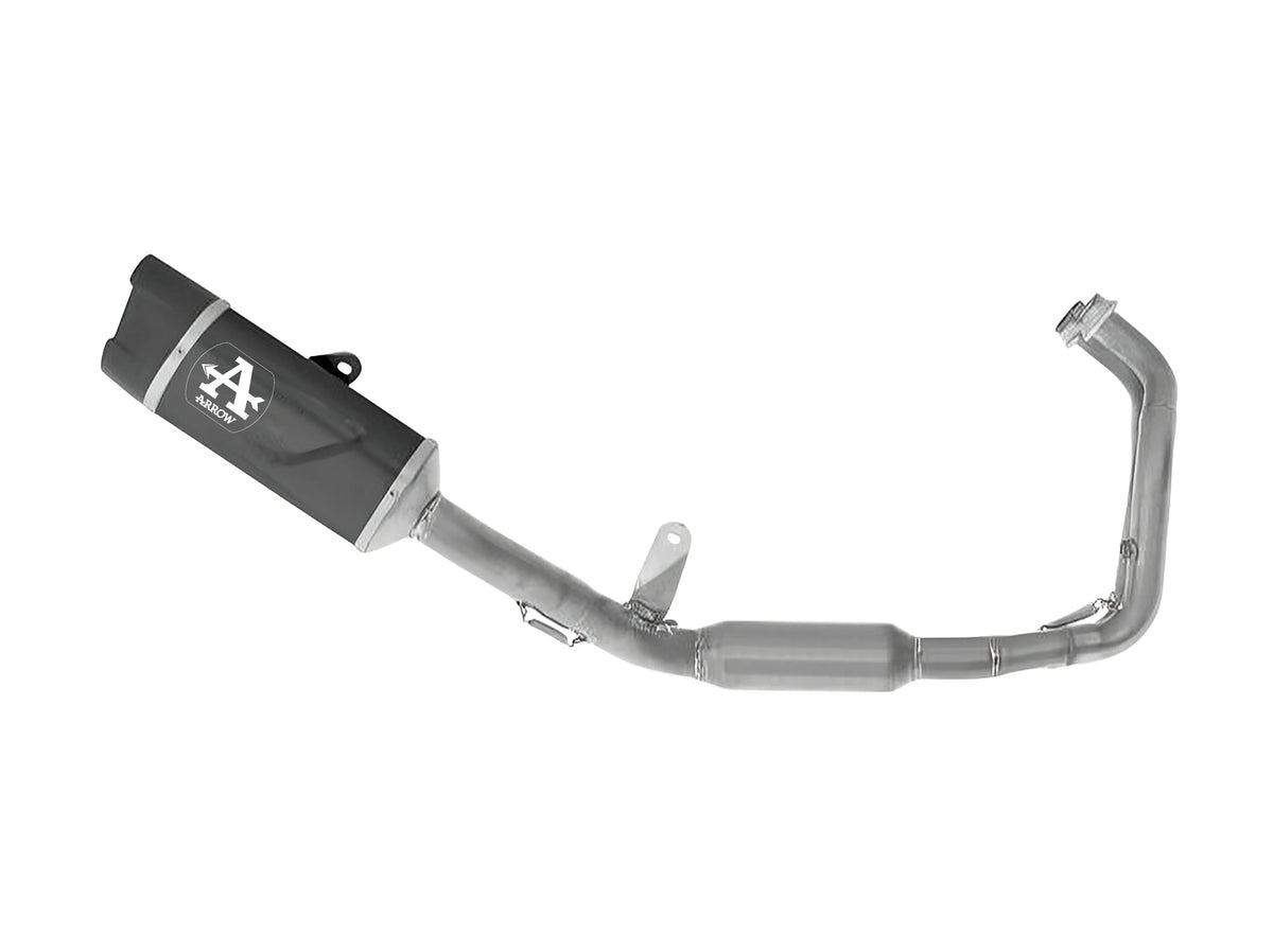 Arrow 71094AKN Full System Racing With Indy Race EVO Aluminium "Dark" Slip Ons