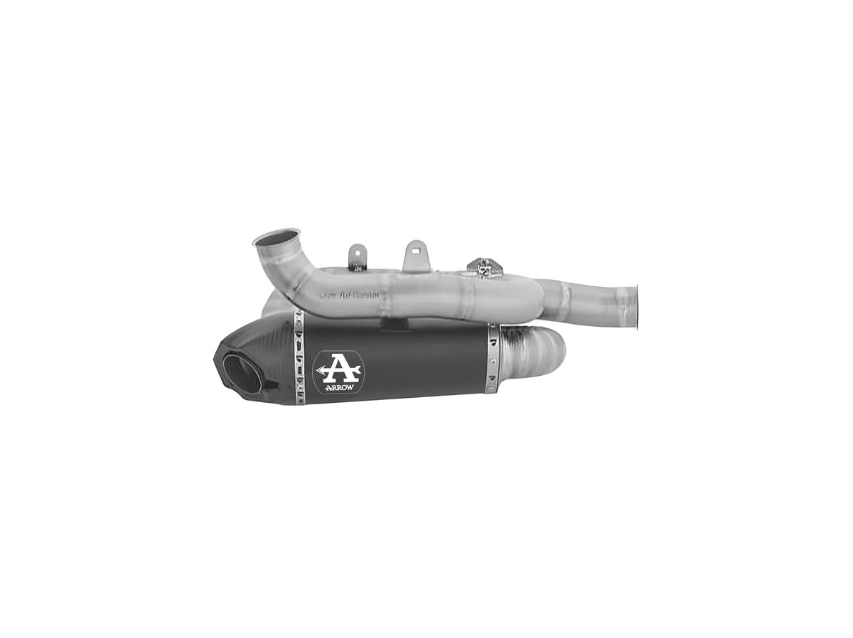 Arrow 71163PKR Titanium "Dark" Works Slip On With Titanium Link Pipes