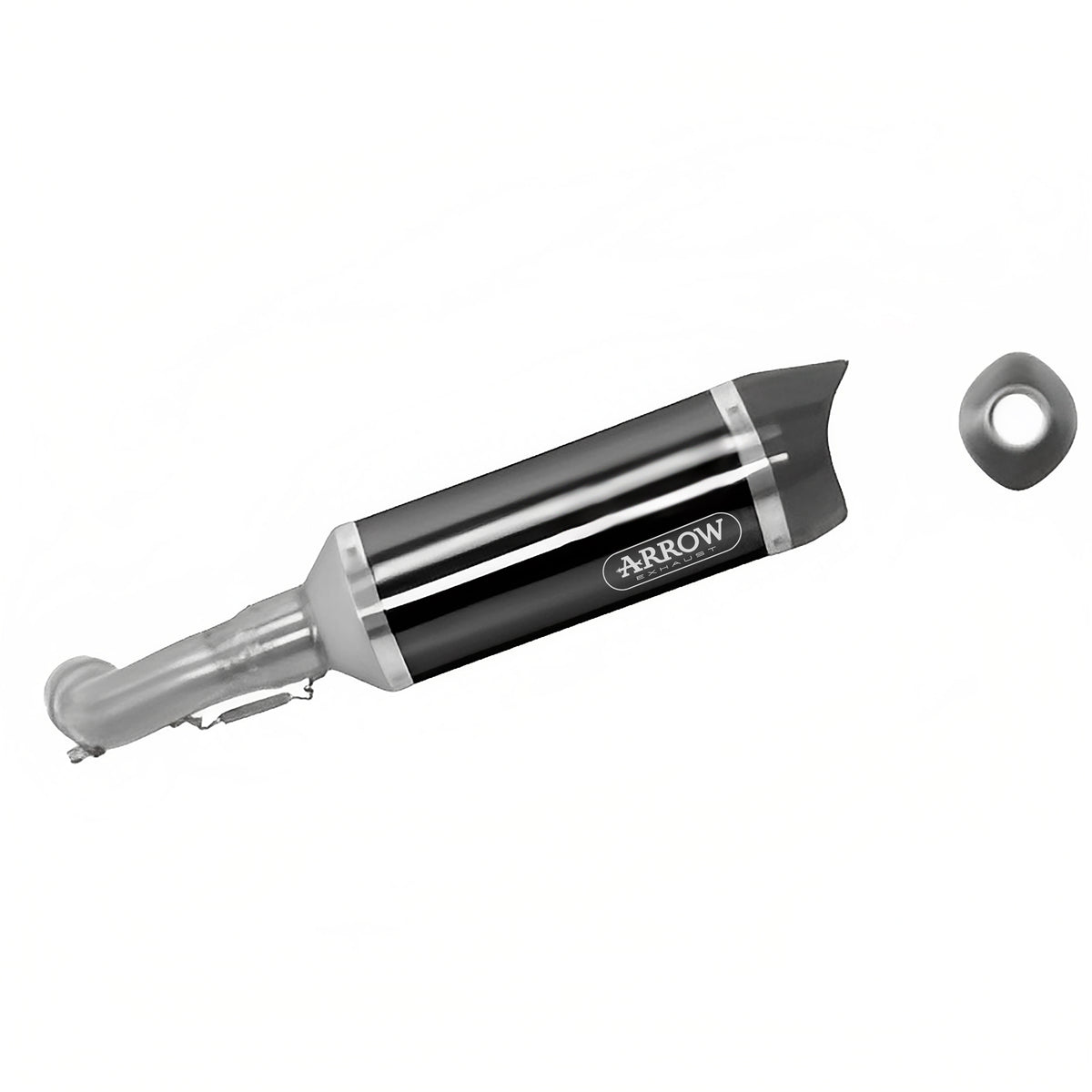 Arrow 71732AKN Street Thunder Aluminium "Dark" Slip On With Carbon End Cap