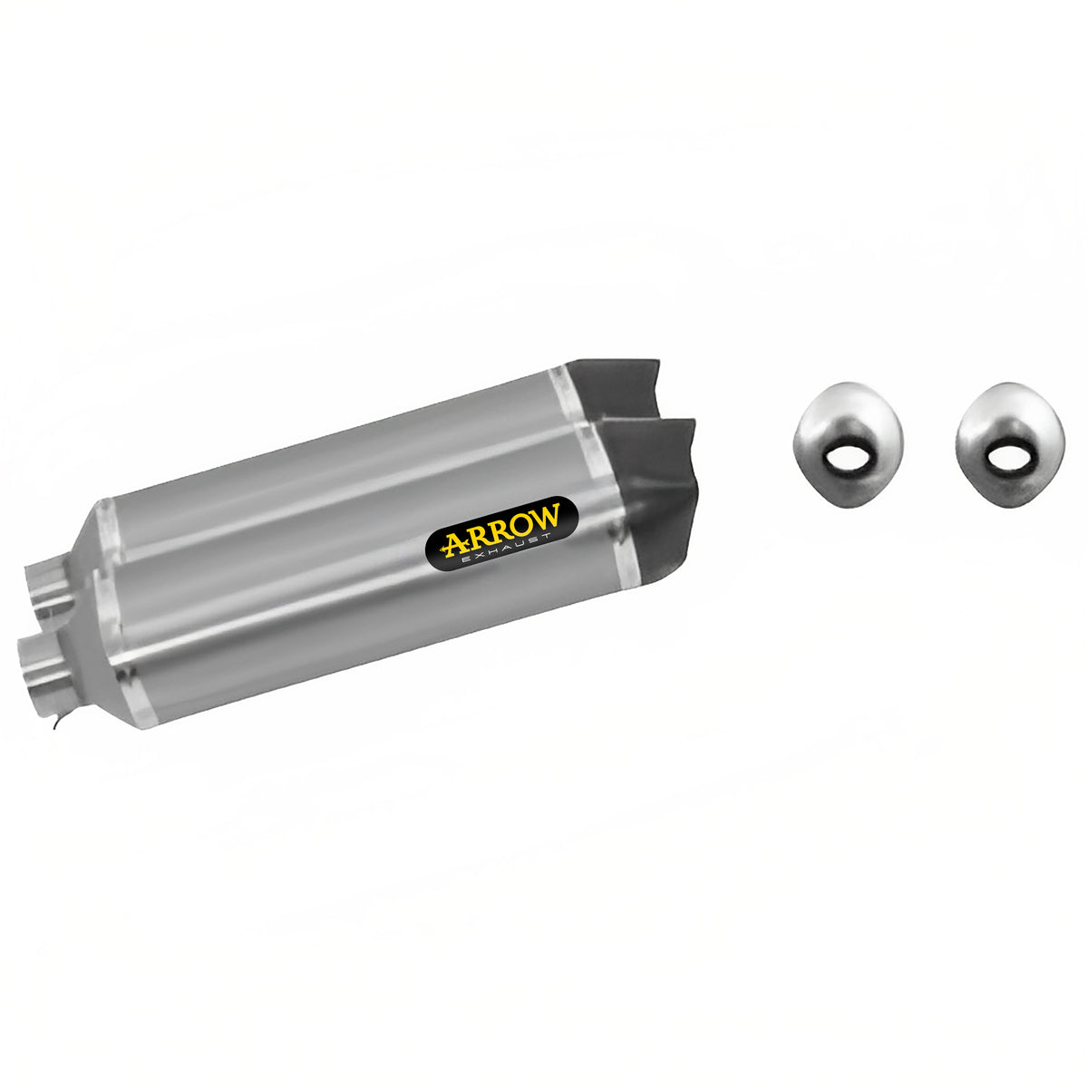 Arrow 71763AK Race-Tech Aluminium Slip Ons (Right And Left) With Carbon End Cap