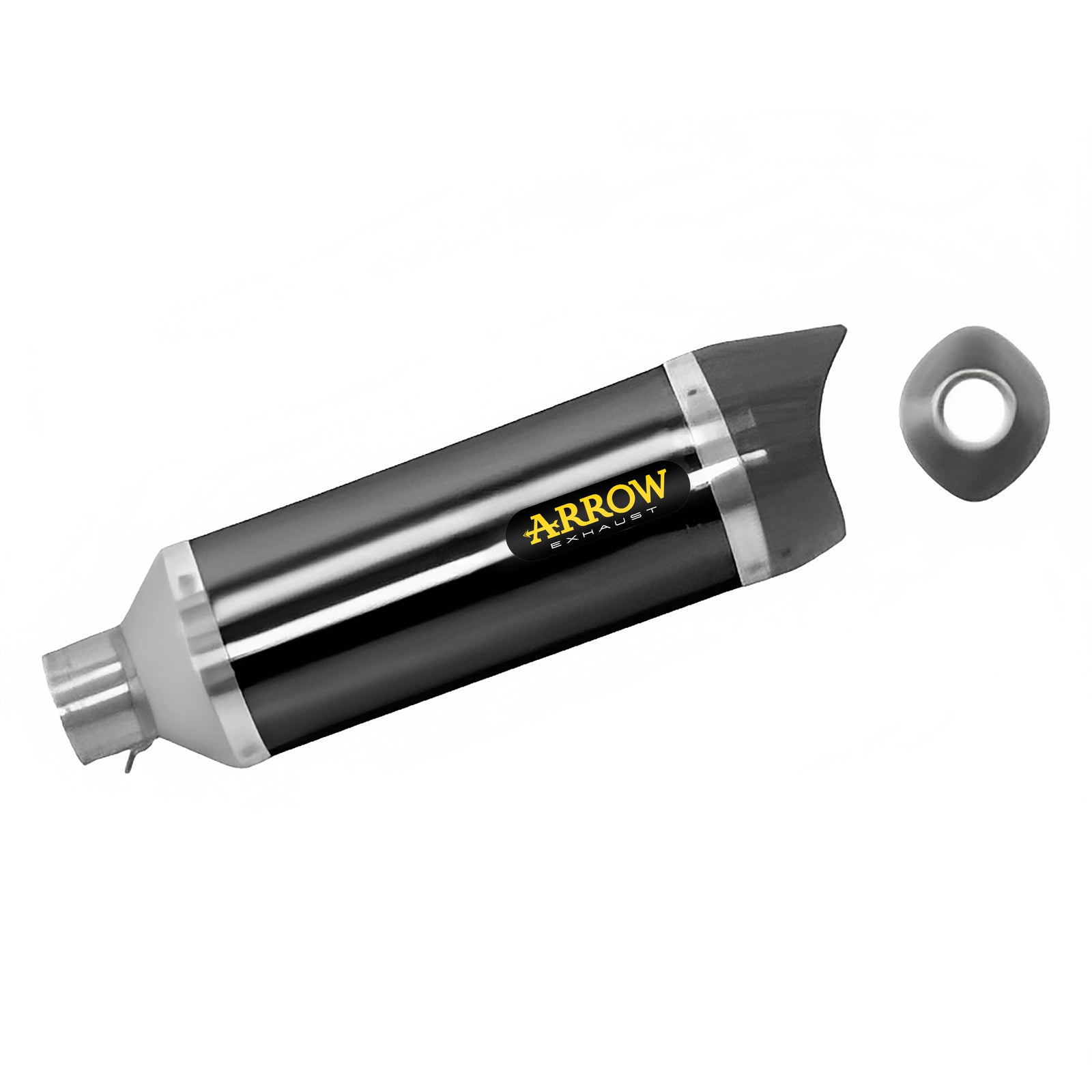 Arrow 71813AKN Thunder Aluminium "Dark" Slip On With Carbon End Cap