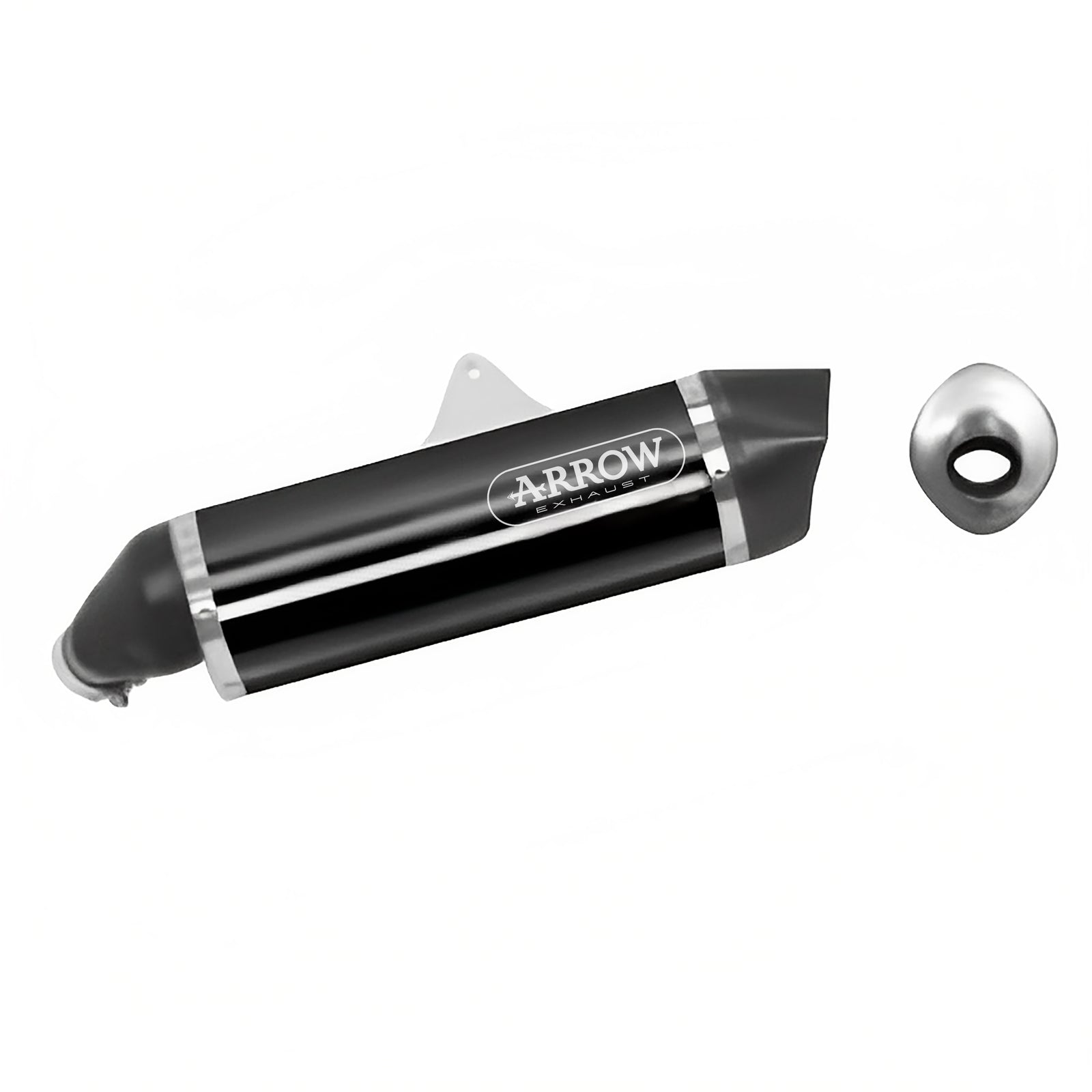 Arrow 71816AKN Maxi Race-Tech Aluminium "Dark" Slip On With Carbon End Cap