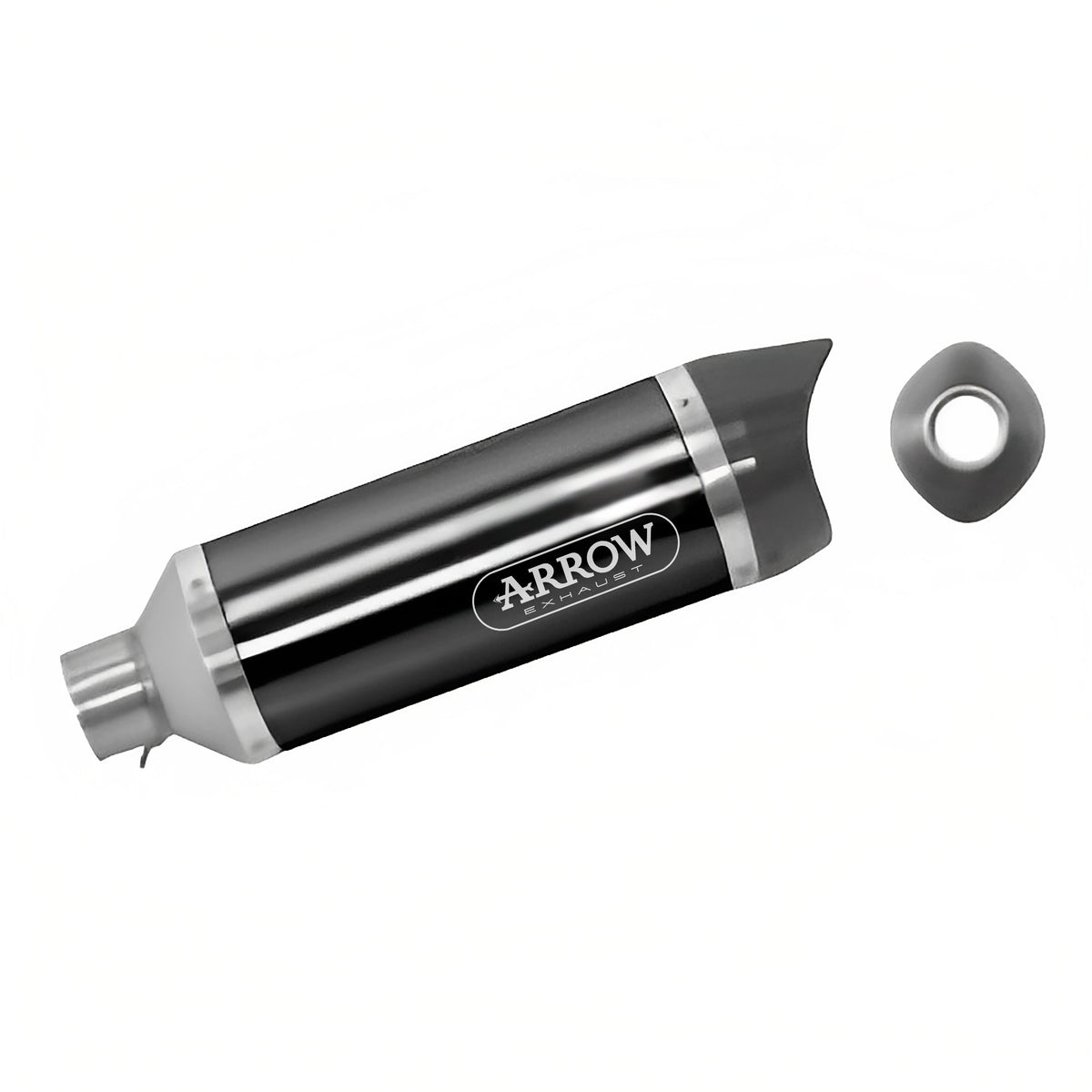 Arrow 71817AKN Thunder Aluminium "Dark" Slip On With Carbon End Cap