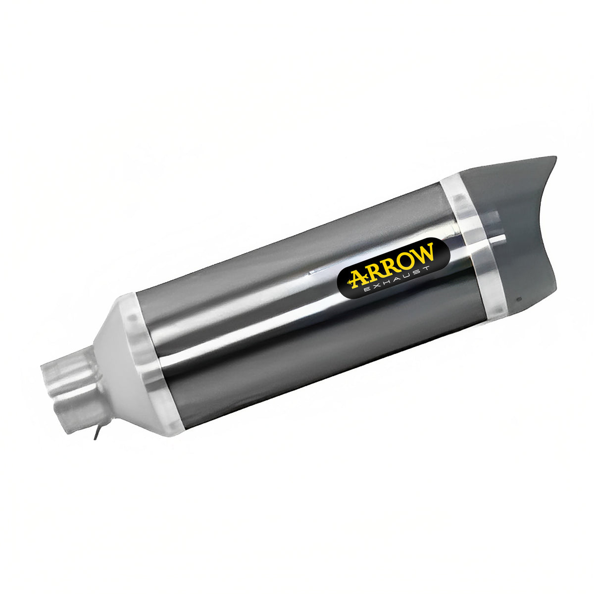 Arrow 71821AKN Thunder Aluminium "Dark" Slip On With Carbon End Cap