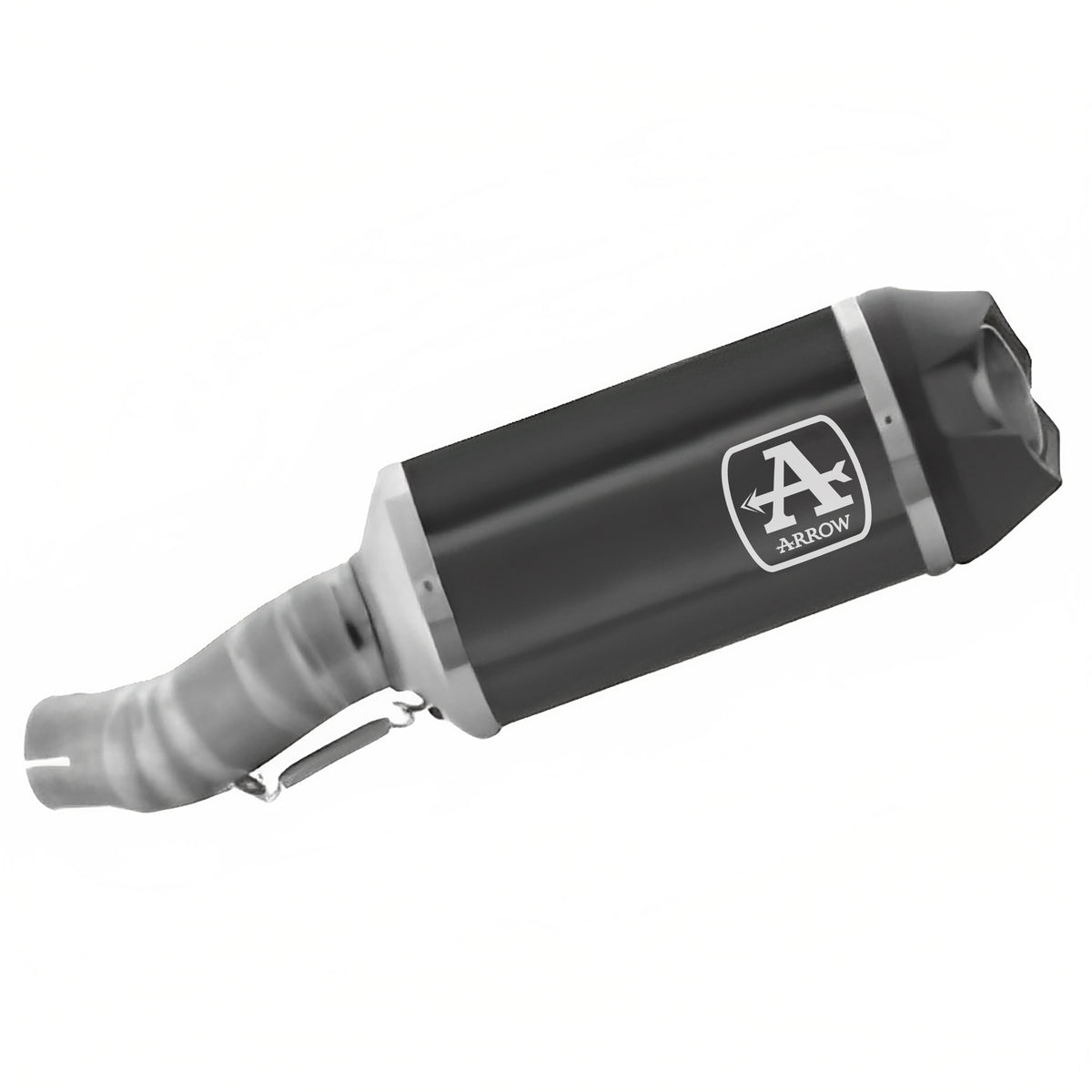 Arrow 71928AKN Indy Race Aluminium "Dark" Slip On With Carbon End Cap With Titanium Link Pipe