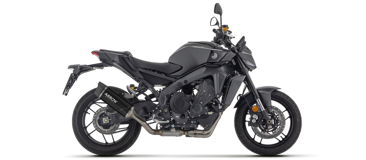 Arrow Full System With Indy Race Evo Aluminium Dark" Slip On With Carbon Fiber End Cap"