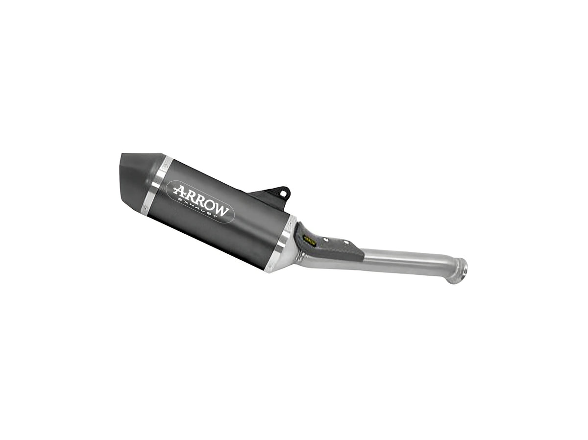Arrow 71990AKN Race-Tech Aluminium "Dark" Slip On With Carbon End Cap