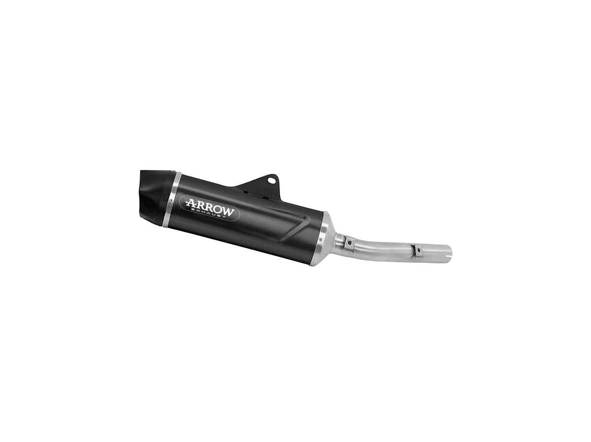 Arrow 72660AKN Indy Race EVO Aluminium "Dark" Slip On With Carbon End Cap