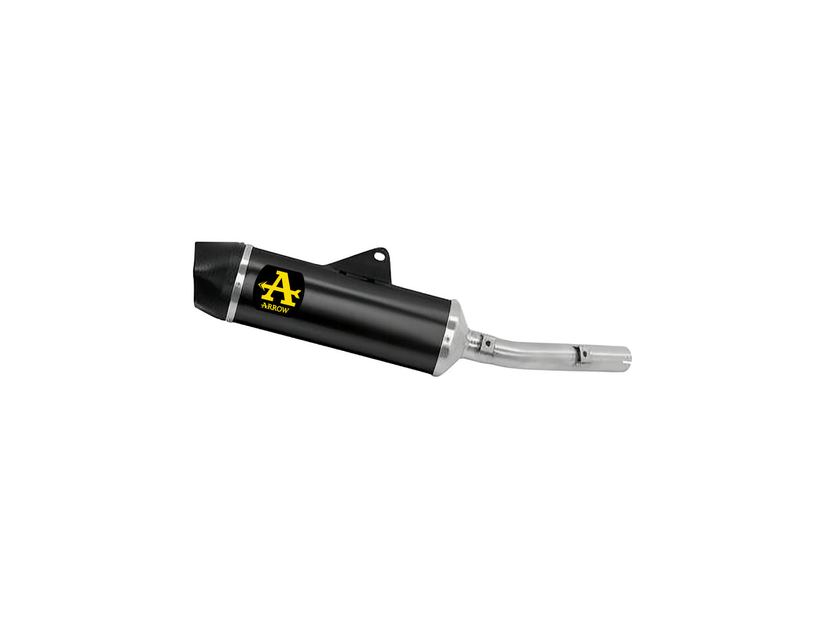 Arrow 72661AKN Indy Race Aluminium "Dark" Slip On With Carbon End Cap