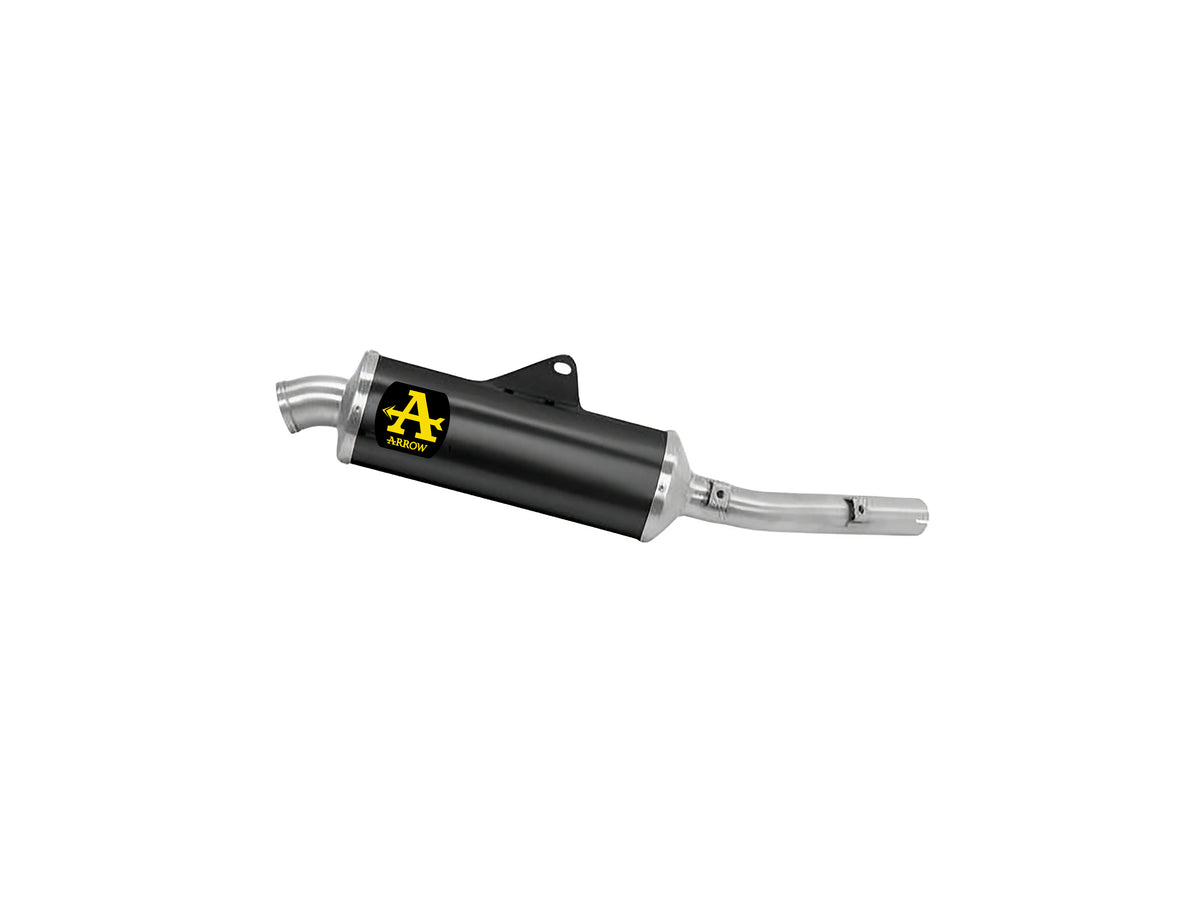 Arrow 72662AON Indy Race Aluminium "Dark" Slip On With Steel End Cap