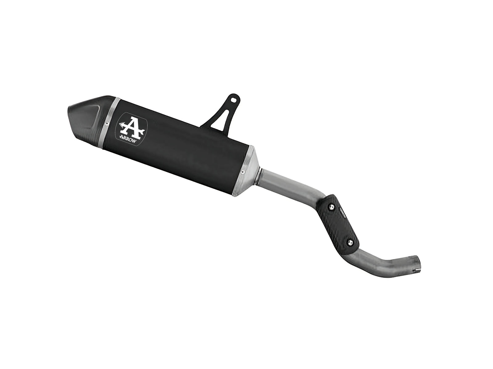 Arrow 72666AKN Indy Race Aluminium "Dark" Slip On With Carbon End Cap