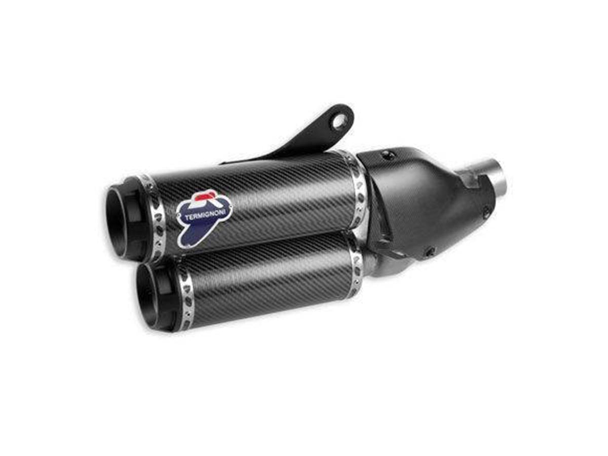 038CR Pair Of Termignoni Carbon Racing Silencers Ducati Monster 1200 2017-2021