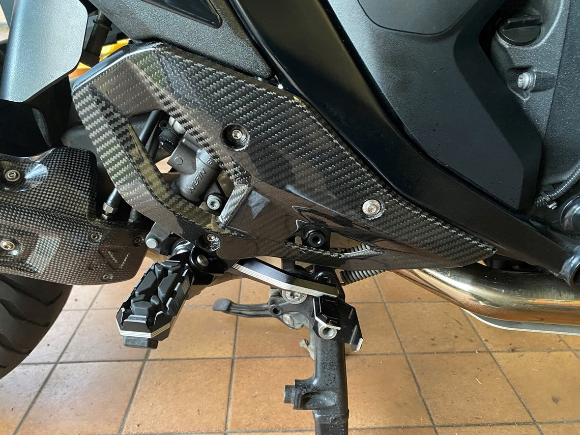 CRB181L BMW R1300GS Glossy Carbon Heel Guards