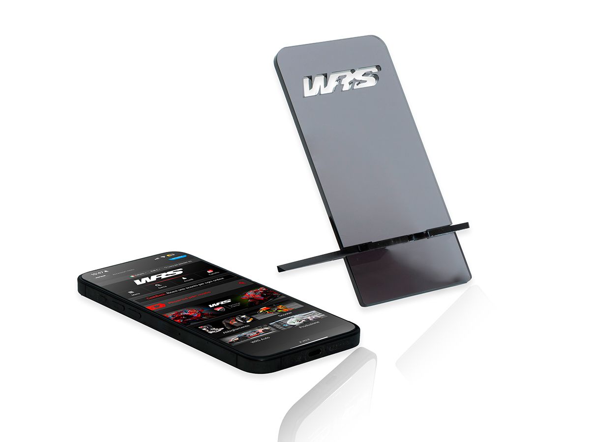 WRS DESKTOP MOBILE PHONE HOLDER DARK SMOKED