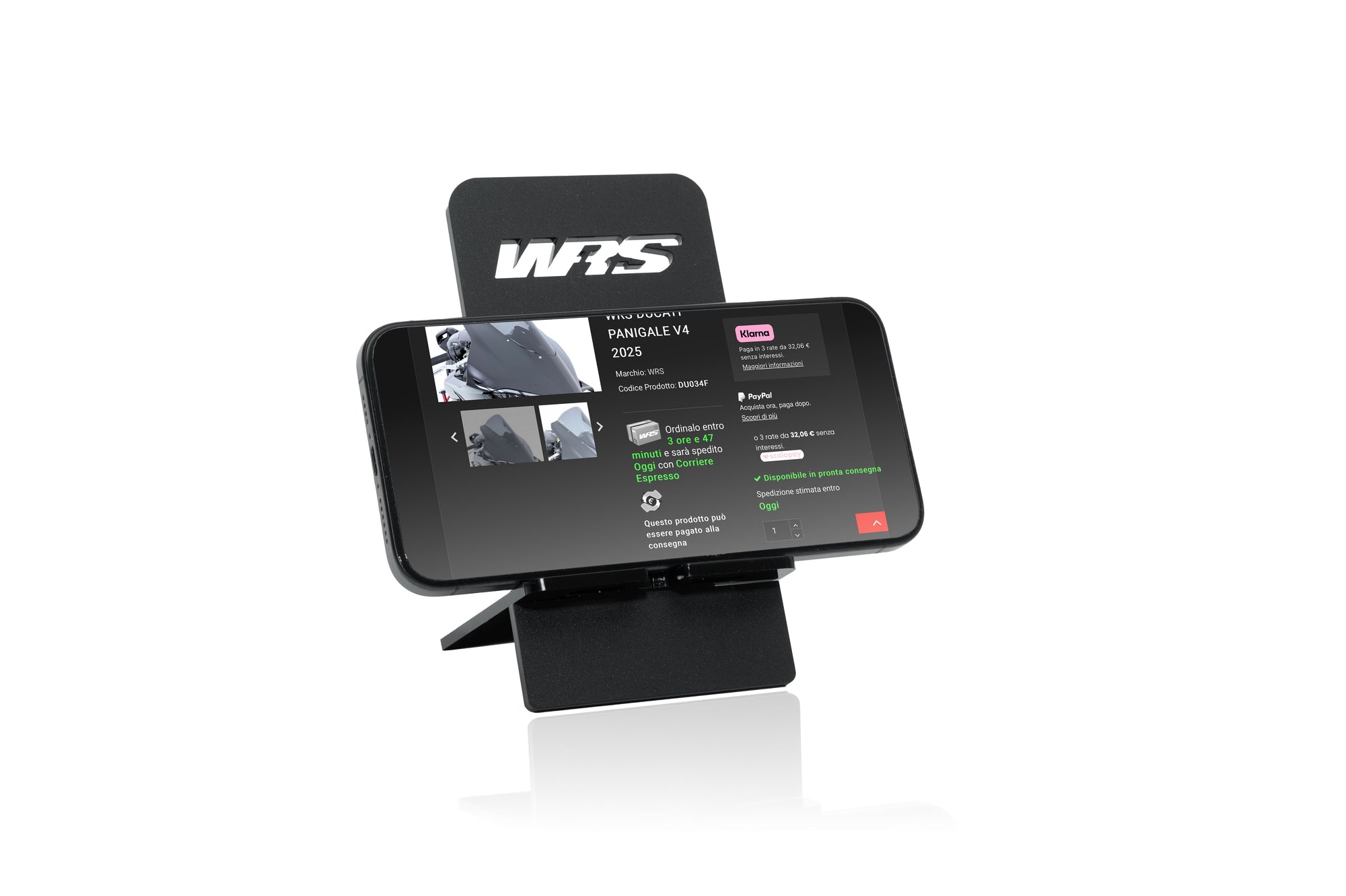 WRS DESKTOP MOBILE PHONE HOLDER BLACK MATTE