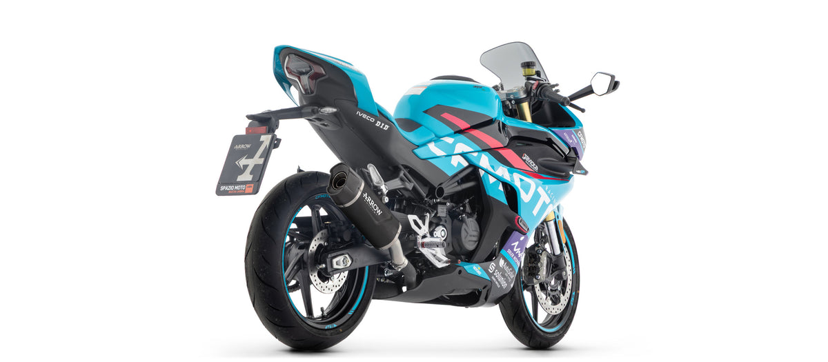 Arrow Indy Race Evo Aluminium Dark" Slip On With Carbon End Cap"