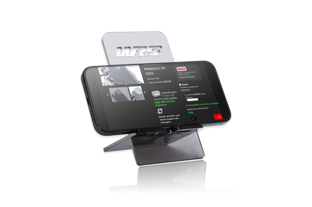 WRS DESKTOP MOBILE PHONE HOLDER SMOKED