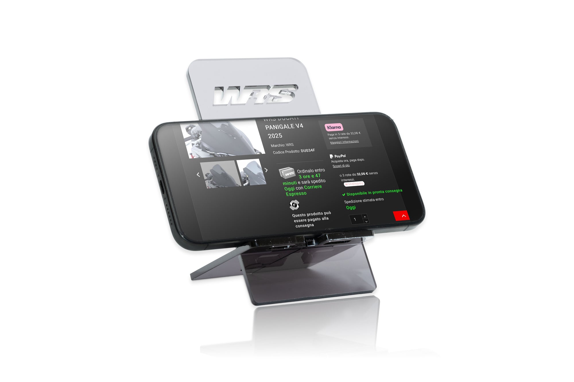 WRS DESKTOP MOBILE PHONE HOLDER SMOKED