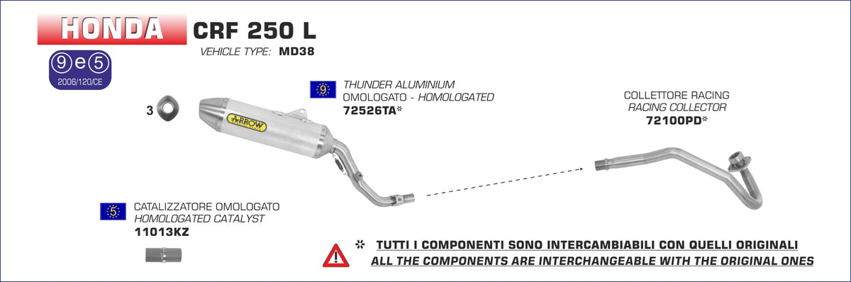 Arrow 11013KZ Catalytic Converter Kit