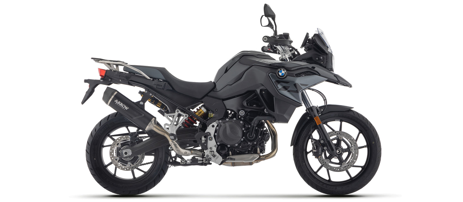Arrow Full System With Indy Race Evo Aluminium Dark" Slip On With Carbon Fiber End Cap"