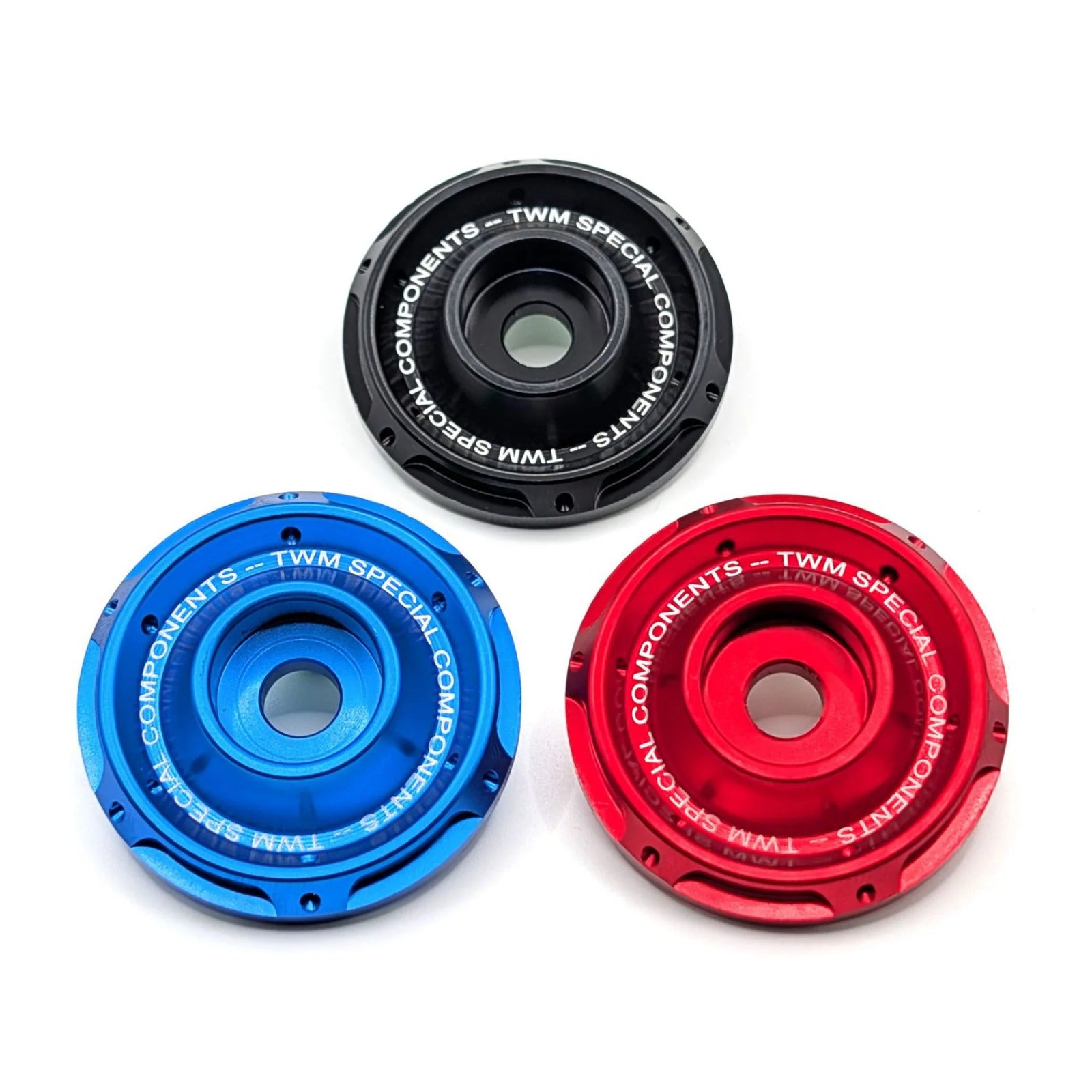 TWM CNC Aluminum Exhaust Bracket Bushing in Black, Blue and Red for BMW Motorcycles - FDBMW.01