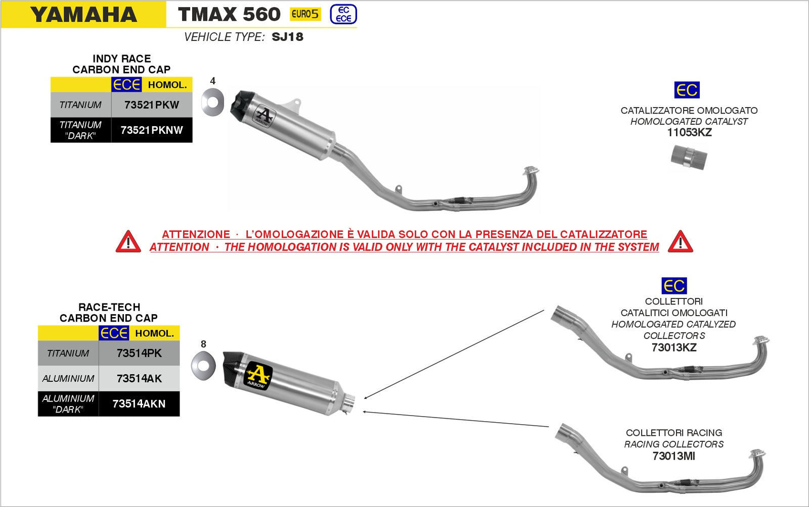 Arrow 11053KZ Catalytic Converter Kit