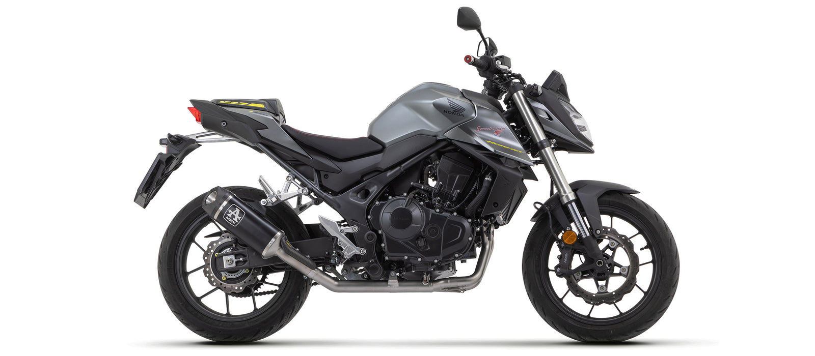 Arrow Full System With Indy Race Aluminium Dark" Slip On"