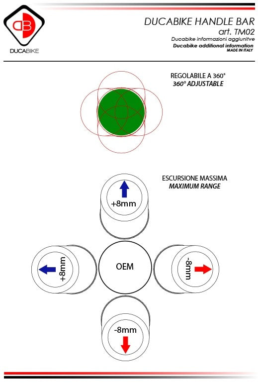 TM02 - ADJUSTABLE HANDLEBAR TUBES