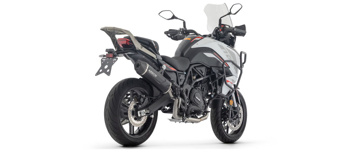 Arrow Full System With Indy Race Evo Aluminium Dark" Slip On With Carbon Fiber End Cap"