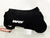 UNIVERSAL BLACK MOTORCYCLE COVER WITH WHITE LOGO