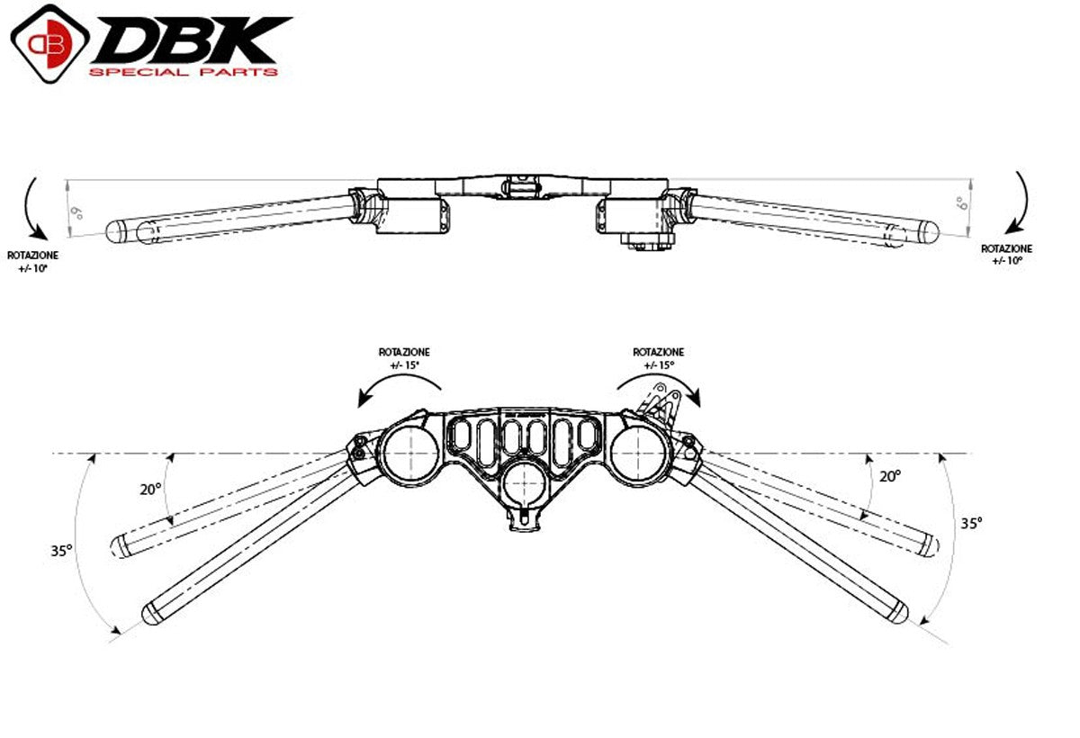 BSRA5310V402D V4 ADJUSTABLE GP CLIP-ONS H+10mm, OFFSET 15 MM.