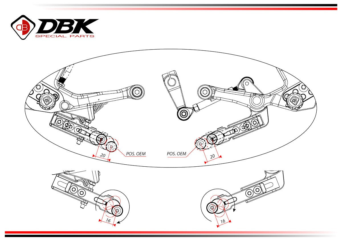 PRSFV402 - SFV4 MY25 ADJUSTABLE REARSETS
