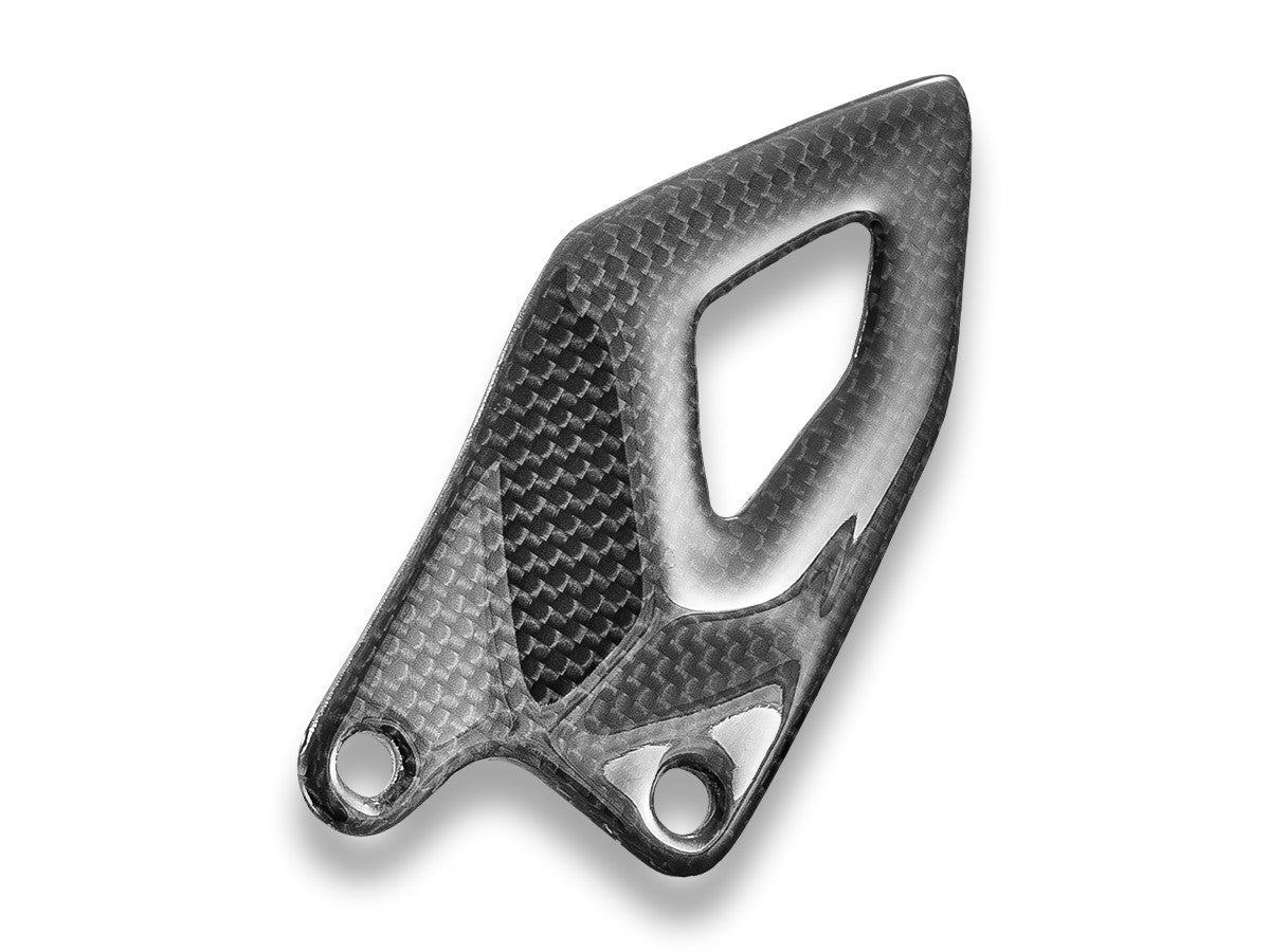 CRB216L Panigale V4 2025 Glossy Carbon Heel Guards